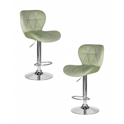 Набор 2 шт Стул барный DOBRIN BARNY (мятный велюр (MJ9-87)) - купить в Екатеринбурге, в наличии