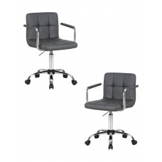 Набор 2 шт Офисное кресло для персонала DOBRIN TERRY (серый)