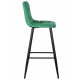 Набор 2 шт Стул барный DOBRIN NICOLE (черные матовые ножки, зелёный велюр (108-64))
