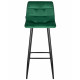 Набор 2 шт Стул барный DOBRIN NICOLE (черные матовые ножки, зелёный велюр (108-64))