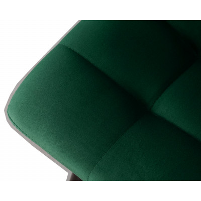 Набор 2 шт Стул барный DOBRIN NICOLE (черные матовые ножки, зелёный велюр (108-64))