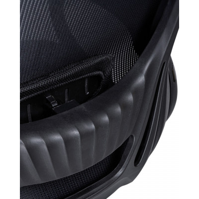 Офисное кресло для руководителей DOBRIN STEVEN BLACK (чёрный пластик, чёрная ткань) - купить в Екатеринбурге, в наличии