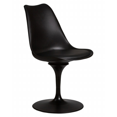 Стул обеденный DOBRIN TULIP (черное основание, цвет черный (B-03)) - купить в Екатеринбурге, в наличии