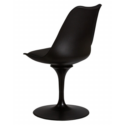 Стул обеденный DOBRIN TULIP (черное основание, цвет черный (B-03)) - купить в Екатеринбурге, в наличии