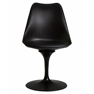 Стул обеденный DOBRIN TULIP (черное основание, цвет черный (B-03)) - купить в Екатеринбурге, в наличии