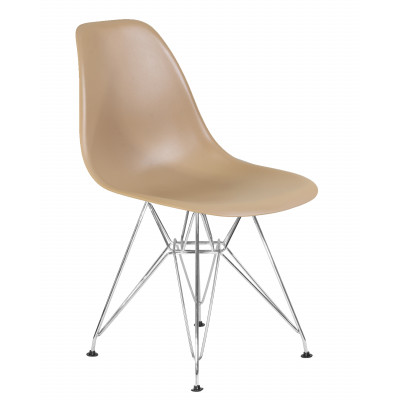 Стул обеденный DOBRIN DSR (ножки хром, цвет бежевый (GR-03))