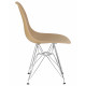 Стул обеденный DOBRIN DSR (ножки хром, цвет бежевый (GR-03))