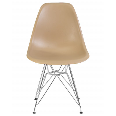 Стул обеденный DOBRIN DSR (ножки хром, цвет бежевый (GR-03))