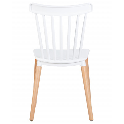 Набор 4 шт Стул обеденный DOBRIN THEO (ножки светлый бук, цвет белый (W-02))