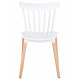 Набор 4 шт Стул обеденный DOBRIN THEO (ножки светлый бук, цвет белый (W-02))