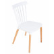 Набор 4 шт Стул обеденный DOBRIN THEO (ножки светлый бук, цвет белый (W-02))