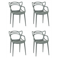 Набор 4 шт Стул обеденный DOBRIN MASTERS (тёмно-серый (GR-04))