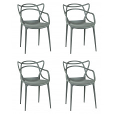 Набор 4 шт Стул обеденный DOBRIN MASTERS (тёмно-серый (GR-04))