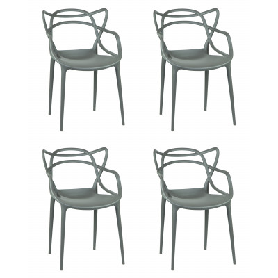 Набор 4 шт Стул обеденный DOBRIN MASTERS (тёмно-серый (GR-04)) - купить в Екатеринбурге, в наличии