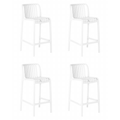 Набор 4 шт Стул полубарный DOBRIN CHLOE (белый)