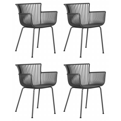 Набор 4 шт Стул обеденный DOBRIN ROSS (темно-серый (GR-04) без подушки) - купить в Екатеринбурге, в наличии