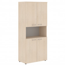 Шкаф с 2-мя комплектами глухих малых дверей и топом XHC 85.4 Бук Тиара 856х432х1955 XTEN