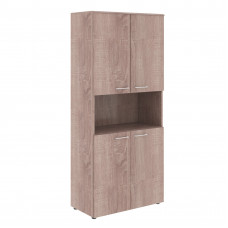 Шкаф с 2-мя комплектами глухих малых дверей и топом WHC 85.4 Дуб Сонома 856х432х1949 WAVE