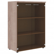 Шкаф со стеклянными дверьми и топом XMC 85.2 Дуб Сонома 856х432х1190 XTEN