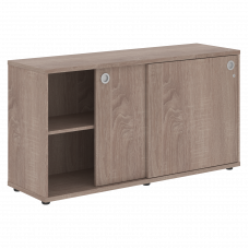 Шкаф низкий со слайд дверьми XLC 1443 Дуб Сонома 1406х430х750 XTEN