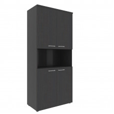 Шкаф с 2-мя комплектами глухих малых дверей и топом XHC 85.4 Легно темный 856х432х1955 XTEN