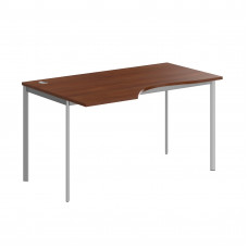 Стол эргономичный СА-2S(L) Орех Французский/Алюминий 1400х900х755. IMAGO-S