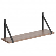 Полка с полкодержателями SH1-GINO Ясень Шимо 830х210х300 COFFEE