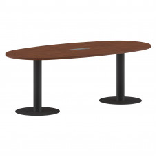Конференц стол ПРГ-3 Орех Французский/Антрацит 2200х1100х750