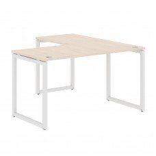 Стол угловой XQCT 1415 Бук Тиара/Белый 1400х1500х750