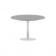 Конференц стол ПРГ-100 Металлик/Белый D1000х750