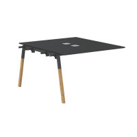 Стол приставной FIWST 1113 Черный графит/Антрацит-Бук 1180х1370х733 FORTA
