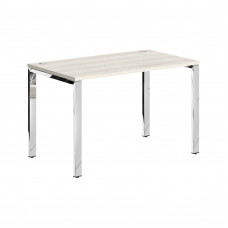 Стол прямой XGST 127.1 Сосна Эдмонт/Нержавейка полированная 1200х700х750 XTEN GLOSS
