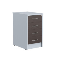 Тумба приставная с Топом Т-1 Металлик ТП-4.1А Венге Магия/Металлик 412х600х753 IMAGO