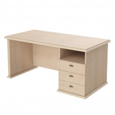 Стол руководителя однотумбовый RDT 168.A(R) Бук Тиара 1600х800х750 RAUT