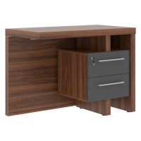 Тумба приставная стола правого ZCRT 1055.A(R) Антрацит/Орех Даллас 1000х550х745 ZENN