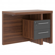 Тумба приставная стола правого ZCRT 1055.A(R) Антрацит/Орех Даллас 1000х550х745 ZENN