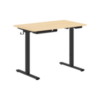 Стол письменный AT-001 Дуб Светлый/Черный 1000х600х730/1210 XTEN-UP