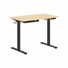 Стол письменный AT-001 Дуб Светлый/Черный 1000х600х730/1210 XTEN-UP