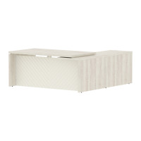 Стол руководителя TLCT 1820(L) Сосна Эдмонт Z/Латте 1800х2000х750 TORR LUX