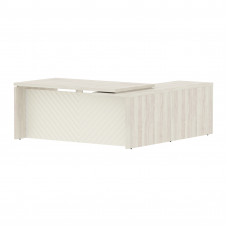 Стол руководителя TLCT 1820(L) Сосна Эдмонт Z/Латте 1800х2000х750 TORR LUX