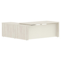 Стол руководителя TLCT 2020(R) Сосна Эдмонт Z/Латте 2000х2000х750 TORR LUX