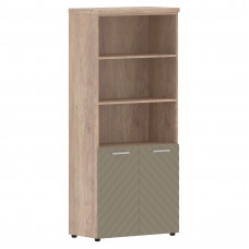 Шкаф с комплектом малых дверей и топом TLHC 85.5 Капучино/Дуб Каньон Z 856х450х1968 TORR LUX