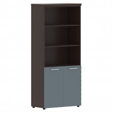 Шкаф с комплектом малых дверей и топом TLHC 85.5 Серо-голубой/Венге Магия Z 856х450х1968 TORR LUX