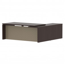 Стол руководителя TLCT 2020(L) Венге Магия Z/Капучино 2000х2000х750 TORR LUX