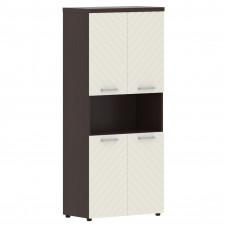 Шкаф с комплектами малых дверей и топом TLHC 85.4 Латте/Венге Магия Z 856х450х1968 TORR LUX