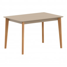 Стол прямой LYKKE TS-120 Тауп/Бук 1200х800х750 LYKKE
