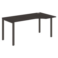 Стол эргономичный XS6CET 169(R) Дуб Юкон Модерн/Антрацит 1600х900х750 XTEN-S60