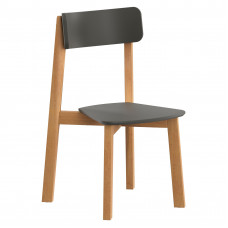 Комплект прямых стульев LYKKE CE-2 Антрацит/Бук 480х570х900 LYKKE