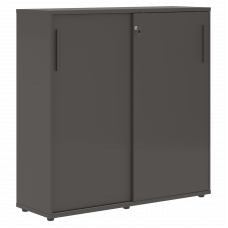 Шкаф средний с дверьми купе EMC 1343 Мокко/Мокко/Мокко 1346х430х1355 EDIS