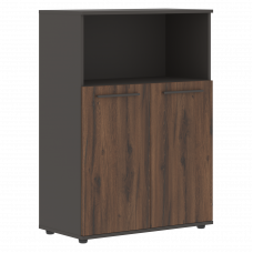 Шкаф средний широкий EMCS 85.3 Дуб Денвер тёмный/Мокко/Мокко 852х430х1199 EDIS